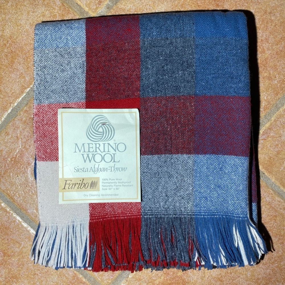 Faribo VINTAGE Merino Wool Siesta Afghan-Throw